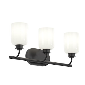 Reines - 3 Light Opal Bath Vanity-9.5 Inch Tall and 22.75 Inch Length - 1428478