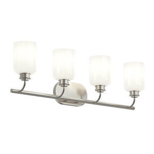 Reines - 4 Light Opal Bath Vanity-9.5 Inch Tall and 31.75 Inch Length - 1428479