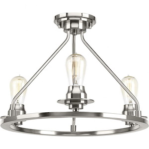 Debut - Close-to-Ceiling Light - 3 Light in Farmhouse style - 19.88 Inches wide by 15 Inches high