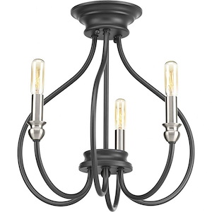 Whisp - Close-to-Ceiling Light - 3 Light in Farmhouse style - 15.25 Inches wide by 15 Inches high