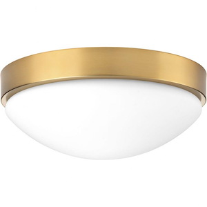 Elevate - Close-to-Ceiling Light - 1 Light - Bowl Shade in Mid-Century Modern style - 13 Inches wide by 5.25 Inches high - 687667
