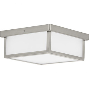 Box LED - Close-to-Ceiling Light - 1 Light in Modern Craftsman and Farmhouse style - 10.13 Inches wide by 4.25 Inches high