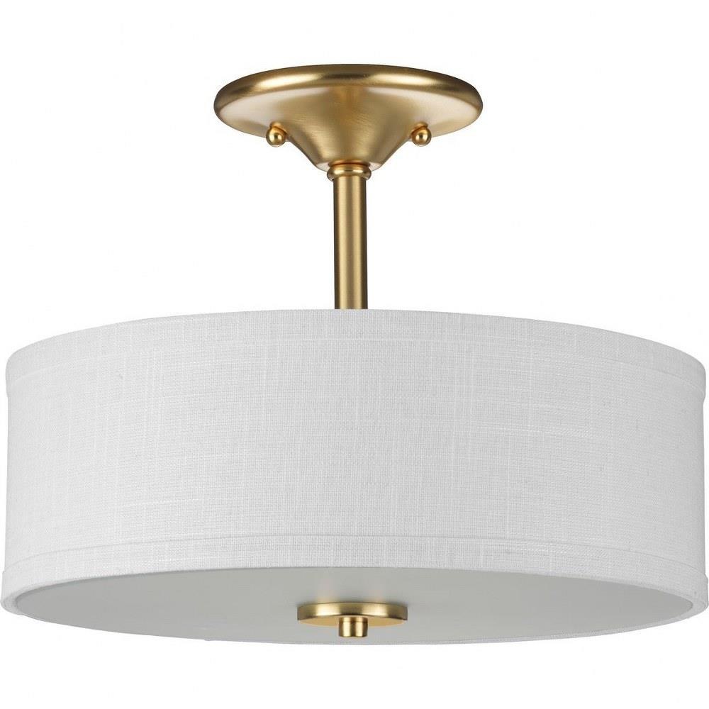 Inspire - 2 Light Semi-Flush Mount In New Traditional Style-10.13 Inches  Tall and 13 Inches Wide