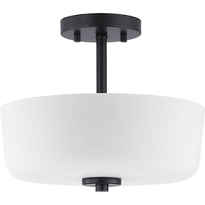 Tobin - Close-to-Ceiling Light - 2 Light - Bowl Shade in Modern style - 12.25 Inches wide by 10.13 Inches high - 756774