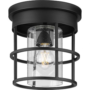 Burgess - 1 Light Flush Mount In Modern Style-8.87 Inches Tall and 8.87 Inches Wide - 1283924