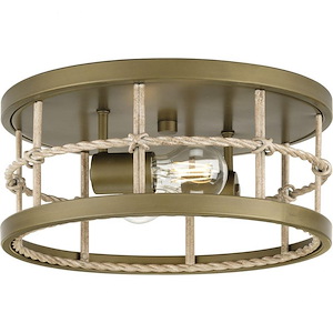 Lattimore - 2 Light Flush Mount In Coastal Style-5.75 Inches Tall and 13 Inches Wide - 1283895