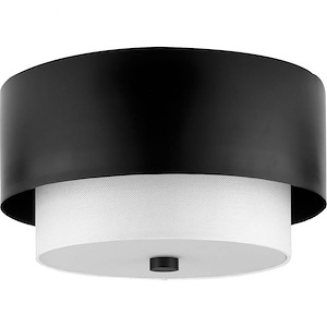 Silva - 30W 2 LED Flush Mount In Industrial Style-7.87 Inches Tall and 14 Inches Wide