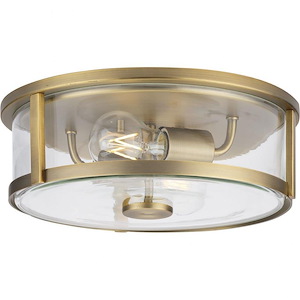 Gilliam - 2 Light Flush Mount In New Traditional Style-4.37 Inches Tall and 12.62 Inches Wide - 1283896
