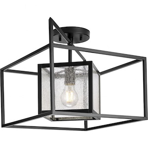 Navarre - 1 Light Semi-Flush Mount In Modern Style-12 Inches Tall and 14 Inches Wide