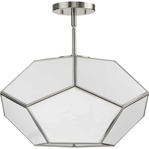 Latham - 3 Light Flush Mount-11 Inches Tall and 14.87 Inches Wide