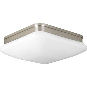 Appeal - Close-to-Ceiling Light - 2 Light - Square Shade in Modern style - 11 Inches wide by 3.75 Inches high