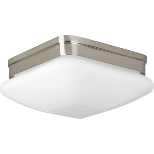 Appeal - Close-to-Ceiling Light - 2 Light - Square Shade in Modern style - 9 Inches wide by 3.75 Inches high - 440357
