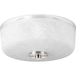 Alexa - Close-to-Ceiling Light - 2 Light - Bowl Shade in Modern style - 12.25 Inches wide by 6.38 Inches high