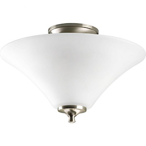 Joy - Close-to-Ceiling Light - 2 Light - Cone Shade in Transitional and Traditional style - 13.31 Inches wide by 9.56 Inches high - 220495