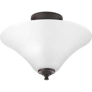 Joy - Close-to-Ceiling Light - 2 Light - Cone Shade in Transitional and Traditional style - 13.31 Inches wide by 9.56 Inches high - 220495