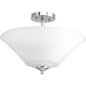 Joy - Close-to-Ceiling Light - 3 Light - Bowl Shade in Transitional and Traditional style - 16.63 Inches wide by 12.13 Inches high