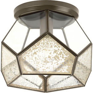 Cinq - Close-to-Ceiling Light - 1 Light in Bohemian and Farmhouse style - 12 Inches wide by 9.25 Inches high