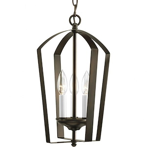 Gather - 3 Light in Transitional and Traditional style - 10 Inches wide by 16 Inches high