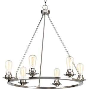 Debut - Chandeliers Light - 6 Light in Farmhouse style - 28 Inches wide by 27.5 Inches high - 614833
