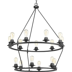 Debut - Chandeliers Light - 15 Light in Farmhouse style - 36 Inches wide by 41.63 Inches high - 614964