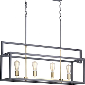 Blakely - Island/Linear Light - 4 Light in Modern style - 40.88 Inches wide by 17.25 Inches high - 756615