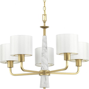 Palacio - Chandeliers Light - 5 Light - Drum Shade in Luxe and New Traditional and Transitional style - 27 Inches wide by 21.5 Inches high - 687744