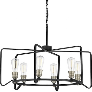 Foster - Chandeliers Light - 6 Light in Farmhouse style - 30 Inches wide by 14 Inches high