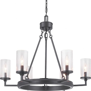 Gresham - Chandeliers Light - 6 Light in Farmhouse style - 28 Inches wide by 22.5 Inches high - 756679