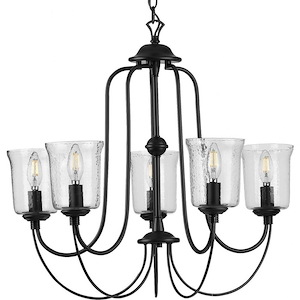 Bowman - Chandeliers Light - 5 Light - Bell Shade in Coastal style - 26 Inches wide by 23.25 Inches high - 930092