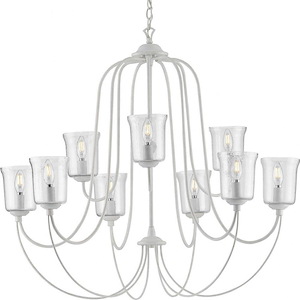 Bowman - Chandeliers Light - 9 Light - Bell Shade in Coastal style - 37 Inches wide by 33.25 Inches high - 930095
