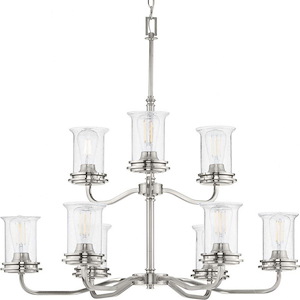 Winslett - Chandeliers Light - 9 Light - Cylinder Shade in Coastal style - 34.13 Inches wide by 31.63 Inches high - 930229