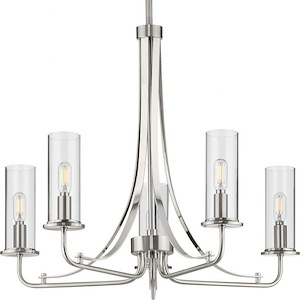 Riley - 19.75 Inch Height - Chandeliers Light - 5 Light - Cylinder Shade - Line Voltage