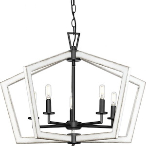 Galloway - 5 Light Pendant In Modern Farmhouse Style-19.25 Inches Tall and 28 Inches Wide - 1156450