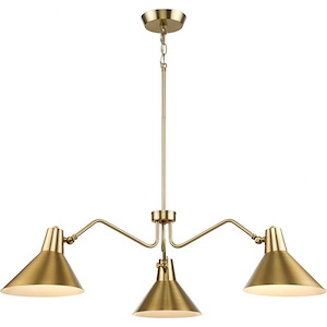 Trimble - 3 Light Chandelier In Industrial Style-11.12 Inches Tall and 44.12 Inches Wide - 1302230