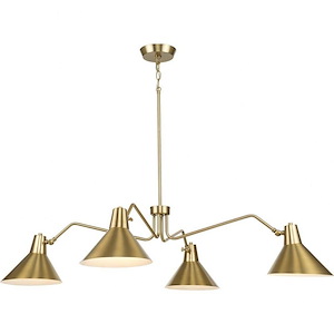 Trimble - 4 Light Chandelier In Industrial Style-11.12 Inches Tall and 54.12 Inches Wide - 1302559