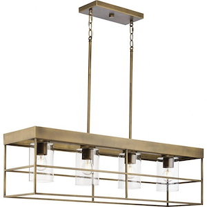 Burgess - 4 Light Island In Modern Style-11.25 Inches Tall and 9.37 Inches Wide - 1284049