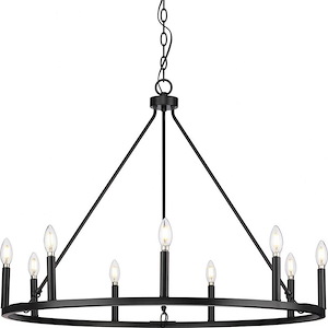 Gilliam - 9 Light Chandelier In New Traditional Style-26.5 Inches Tall and 35.5 Inches Wide