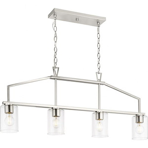 Goodwin - 4 Light Island In Modern Style-16.75 Inches Tall and 4.37 Inches Wide