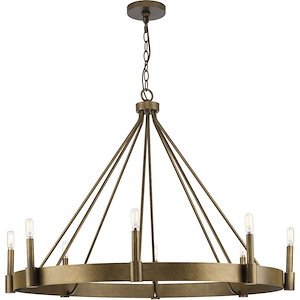 Breckenridge - 8 Light Chandelier In Modern Style-27 Inches Tall and 38 Inches Wide - 1284016