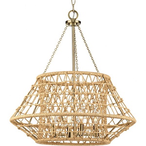 Laila - 4 Light Chandelier In Coastal Style-23.62 Inches Tall and 22.37 Inches Wide - 1284017