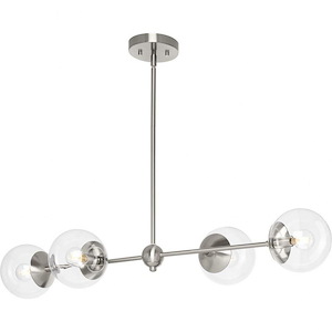 Atwell - 4 Light Island In Mid-Century Modern Style-5.87 Inches Tall and 14.75 Inches Wide - 1284051
