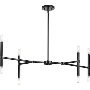 Arya - 8 Light Linear Chandelier In Mid-Century Modern Style-10.75 Inches Tall and 13 Inches Wide - 1302169