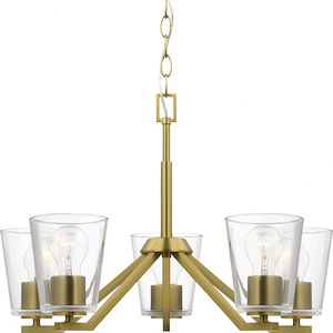 Vertex - 5 Light Chandelier In Contemporary Style-15.25 Inches Tall and 22.5 Inches Wide - 1302560