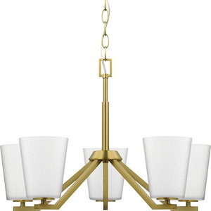 Vertex - 5 Light Chandelier In Contemporary Style-15.25 Inches Tall and 22.5 Inches Wide