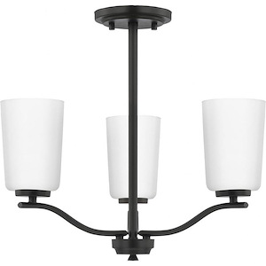 Adley - 3 Light Convertible Chandelier In Contemporary Style-16.12 Inches Tall and 18.12 Inches Wide