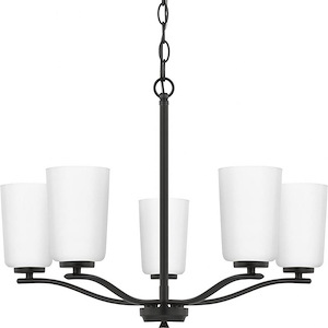 Adley - 5 Light Linear Chandelier In Contemporary Style-17.25 Inches Tall and 22.87 Inches Wide