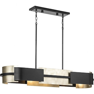 Lowery - 4 Light Linear Chandelier In Industrial Style-6.12 Inches Tall and 12 Inches Wide