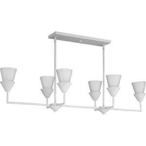 Pinellas - 6 Light Linear Chandelier-11 Inches Tall and 15.5 Inches Wide - 1325209
