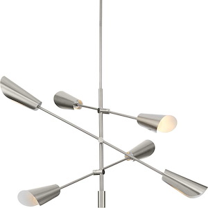 Cornett - 6 Light Chandelier-23 Inches Tall and 44.12 Inches Wide - 1325194