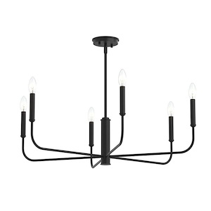 Reines - 6 Light Large Chandelier-14 Inch Tall and 32 Inch Wide - 1428483